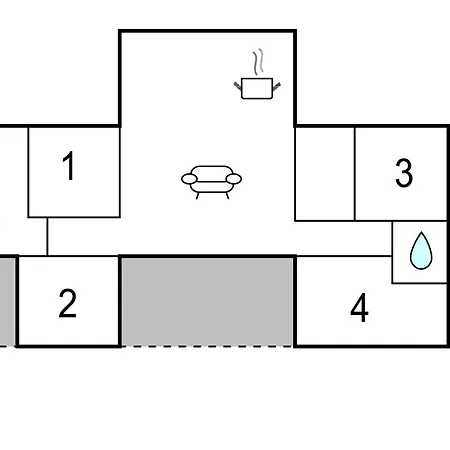 Nyaraló Awesome In Vaeggerlose With Kitchen *