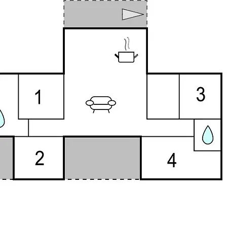 Nyaraló Awesome In Vaeggerlose With Kitchen